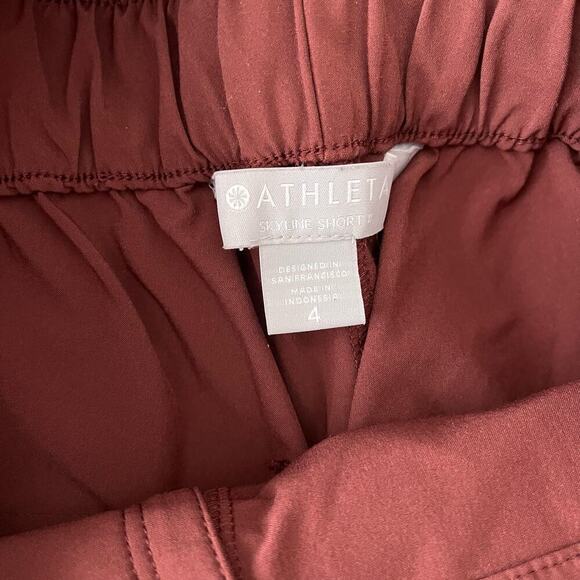 Athleta 530641-01 Cognac Brown Paperbag Waist Skyline Short II Women’s Size 4 - Picture 5 of 8